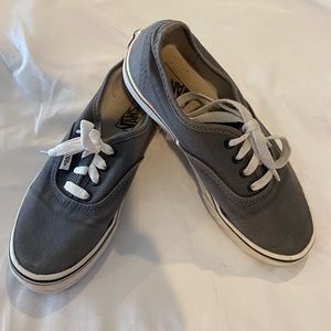 Vans kids size 2.5 grey lightly used
